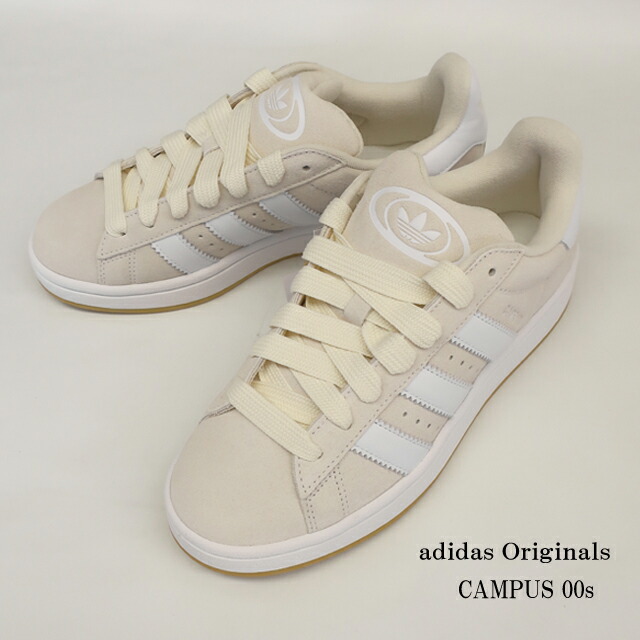 アディダス オリジナルス キャンパス 00s スニーカー id1435 メンズ ワンダーホワイト 26.5/27.0/27.5/28.0【adidas originals/靴/シューズ/campus 00S/men\'s/男性用/レザー/本革/スポーツ/ストリート】【2025年SSモデル】【正規品】|SUNWEAR 店