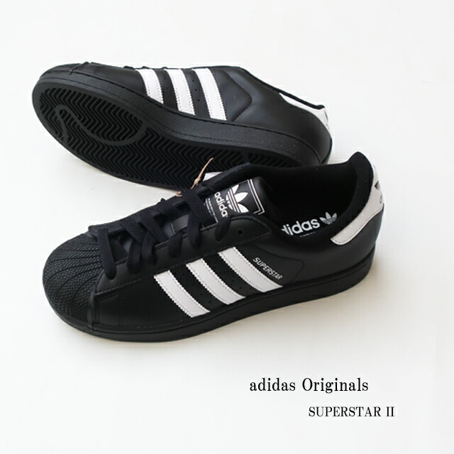 アディダス オリジナルス スーパースター２ スニーカー ji0079 メンズ  ブラック/ホワイト 26.5/27.0/27.5/28.0【adidas originals/Superstar II/男性/シューズ/靴/TREFOIL/三つ葉ロゴ/ストリート/スポーツ】【2025年モデル】【正規品】