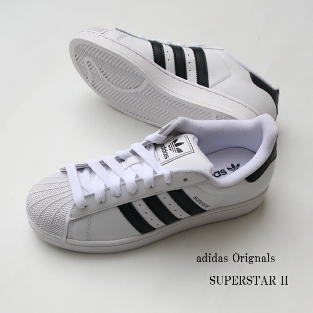 アディダス オリジナルス スーパースター２ スニーカー ih8659 メンズ  ホワイト/ブラック 26.5/27.0/27.5/28.0【adidas originals/Superstar II/男性/シューズ/靴/TREFOIL/三つ葉ロゴ/ストリート/スポーツ/父の日】【2025年モデル】【正規品】