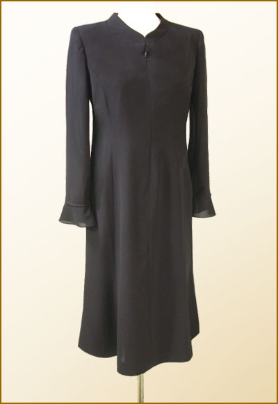 女性礼服 ワンピース ミセス 喪服 貴女だけのフォーマルsunlook ミセス ロング丈 ロング丈 ゆったりマーメイドラインの前開きファスナーワンピース レディース 日本製 安心の日本製 キャリア ミセスに向けたエレガンスサマーフォーマルワンピースです レディース