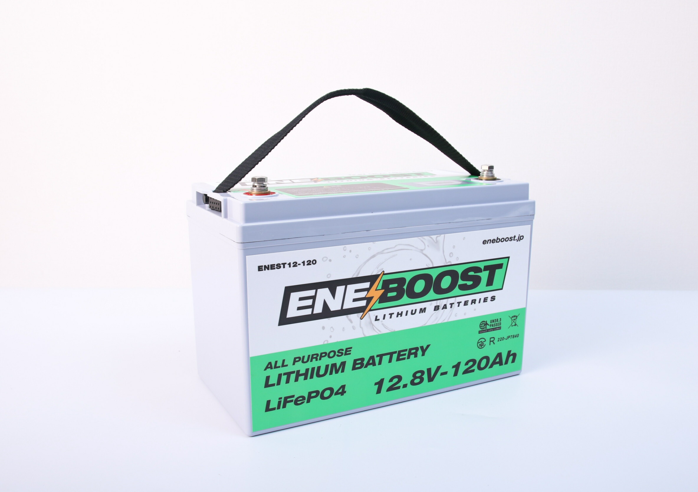 ENEBOOST（エネブースト） 12v120Ah LiFePO4 LITHIUM BATTERY（リチウム乾電池）