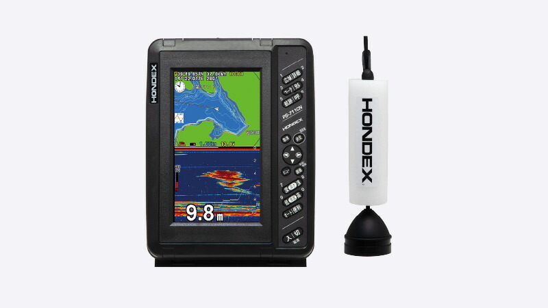 新生産品 HONDEX なおなお書き-711CN2-WP ワカサギ容器に並べる なおなお書き続きもの 携帯型魚群さぐり当てる機 TD08振りまわす子付 7型広々とした液晶  フィッシュマーク 底質聞き分け 公魚