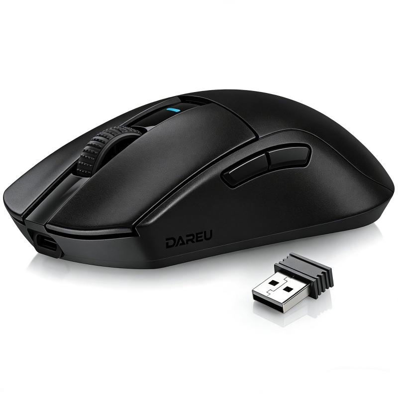 DAREU A950GM 無線 ゲーミングマウス 60g超軽量 ワイヤレス PAW3395センサー 26000DPI 2.4G/Bluetooth/USB接続可能 急速充電式 左右対称 黒/ブラック 技適取得【1年間メーカー】｜ジョーマーケット