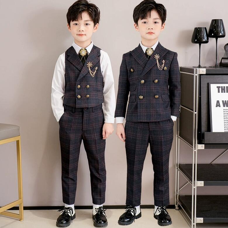 ★人気★ 5点セット 子供 スーツ 男の子 スーツ 卒業式 男の子 スーツ フォーマル 入学式 卒園式 キッズスーツ 七五三 子供服 長袖 キッ