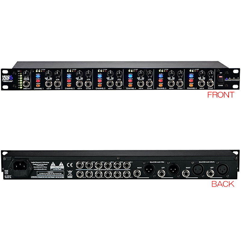 楽天市場】ART HeadAmp 6 Pro 《6chヘッドホンアンプ、EQ付き