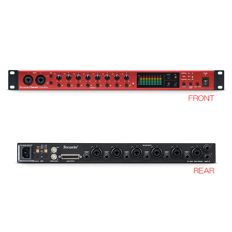 FOCUSRITE CLARETT OCTOPRE 安心の日本正規品！ DAW・DTM・レコーダー