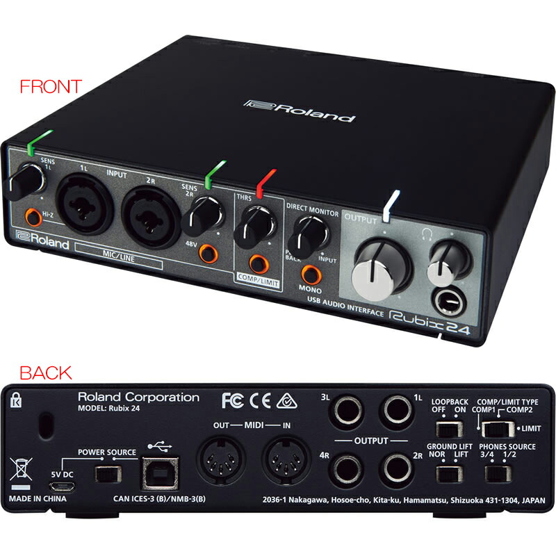 楽天市場】ROLAND(ローランド) RUBIX24【DTM】【オーディオ