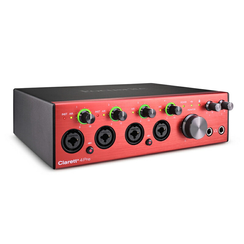 楽天市場】FOCUSRITE CLARETT+ 2PRE : サンフォニックス楽天市場店