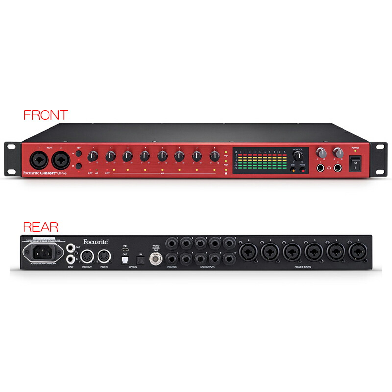 プレゼント サプライズ 【新品未使用！】FOCUSRITE Clarett 8Pre