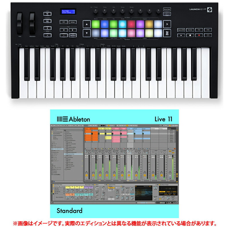 低価格化 ABLETON LIVE 11 STANDARD NOVATION LAUNCHKEY 37 MK3 セット