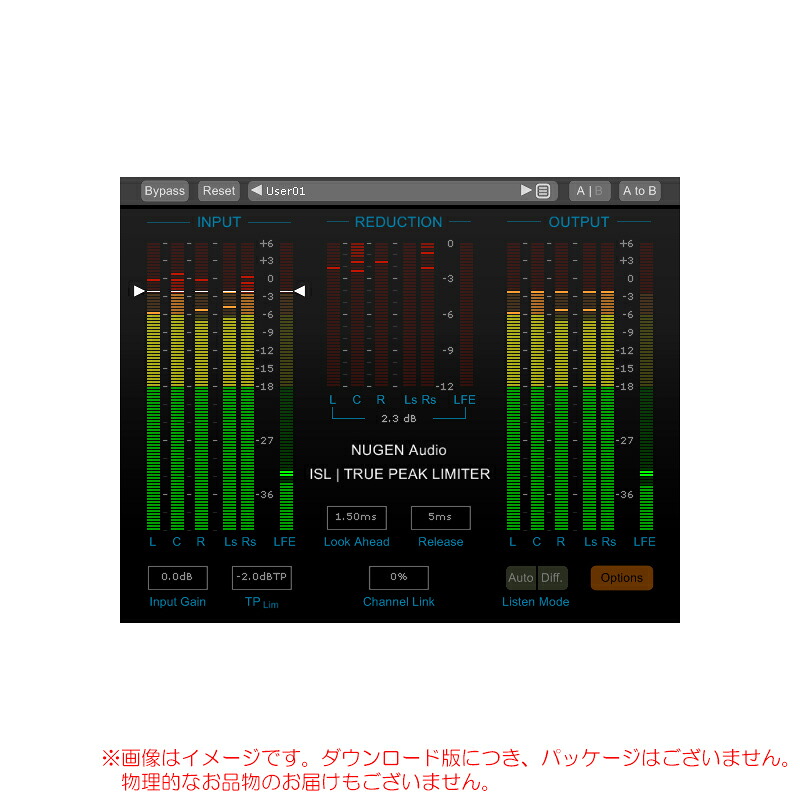 NUGEN AUDIO ISL 2 | TRUE PEAK LIMITER ダウンロード版 安心の日本正規品！｜サンフォニックス店 28,314円