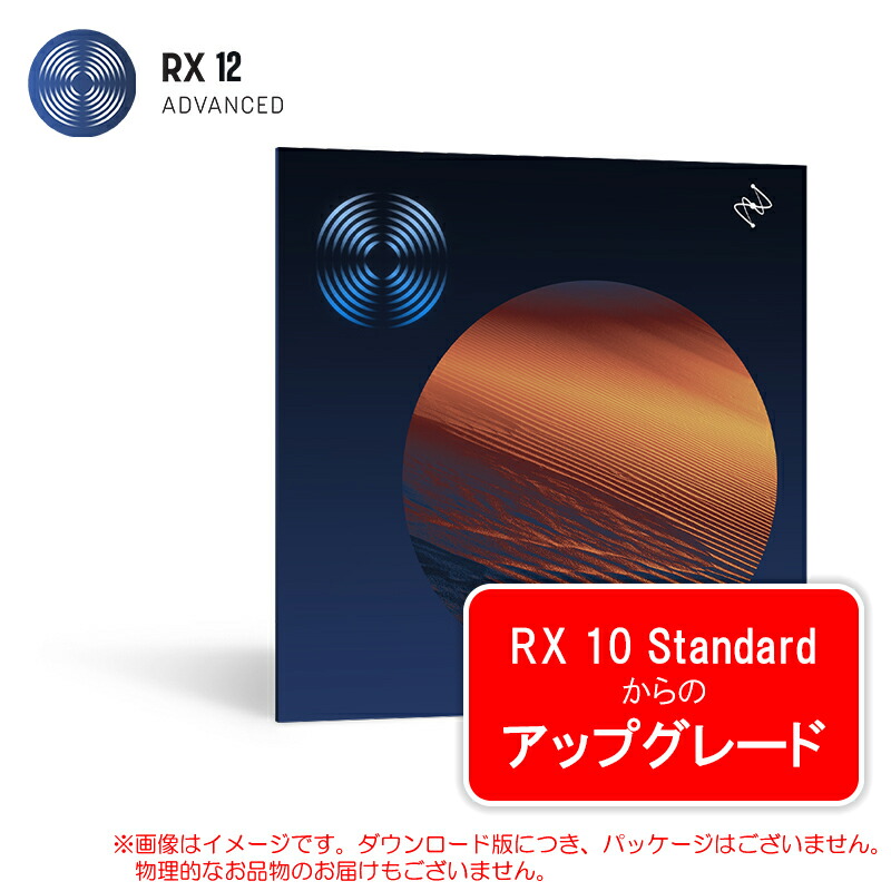IZOTOPE RX 12 ADVANCED UPGRADE FROM RX 10 STANDARD ダウンロード版 楽になることの日本定め事品！