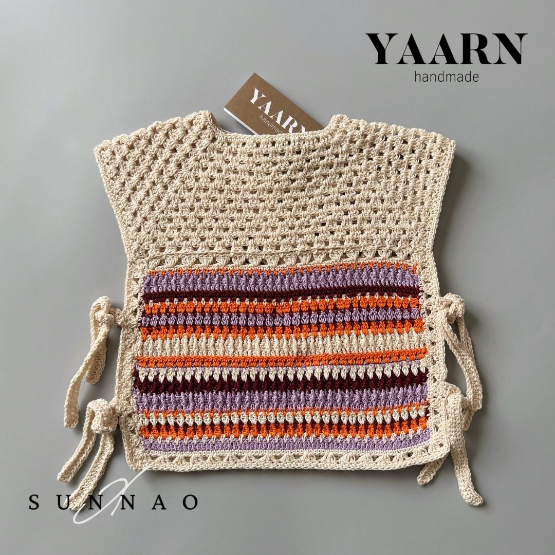 SALE【30%OFF/定価10293~13926円】<YAARN> Cotton Vest ROWAN - Multi Lilac|SUNNAO店