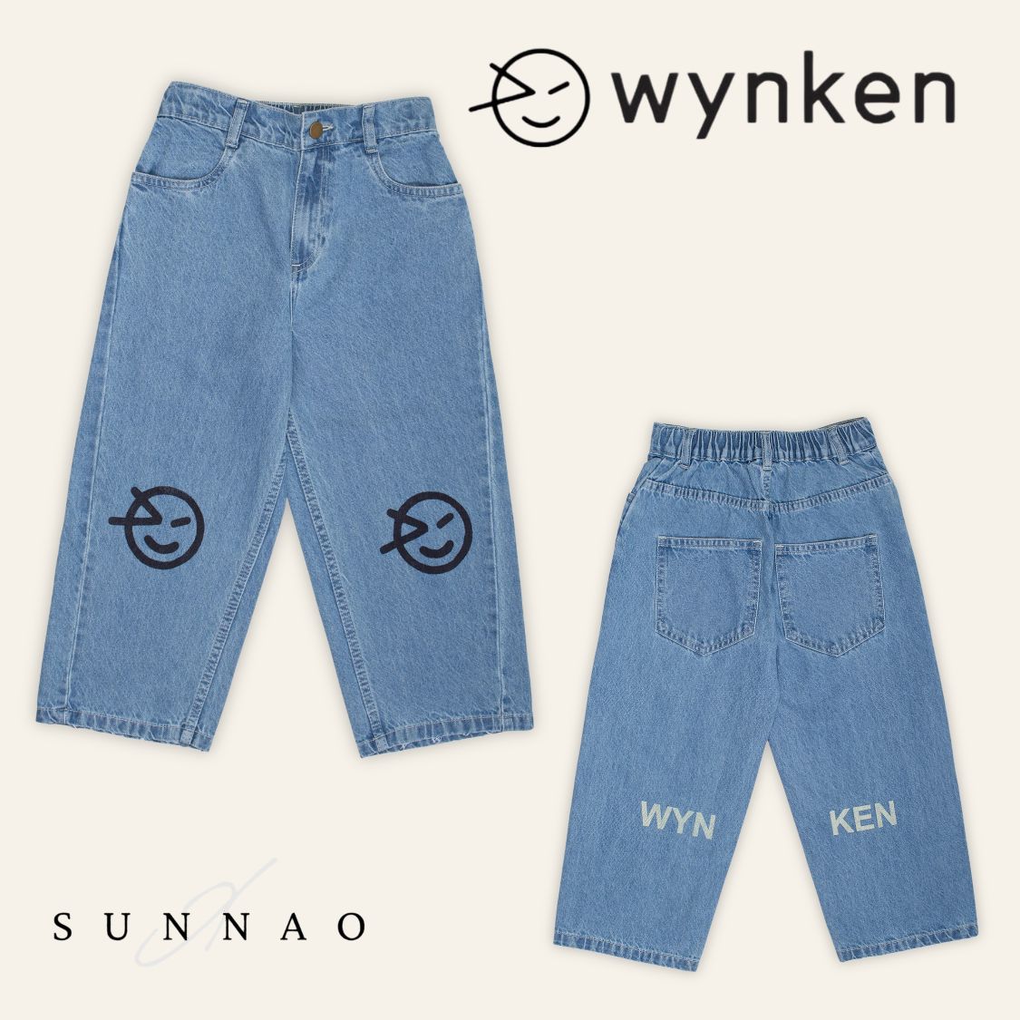 ウィンケンwynken 子供　デニム2y ウィンケンwynken 子供 デニム2y新 デザイン