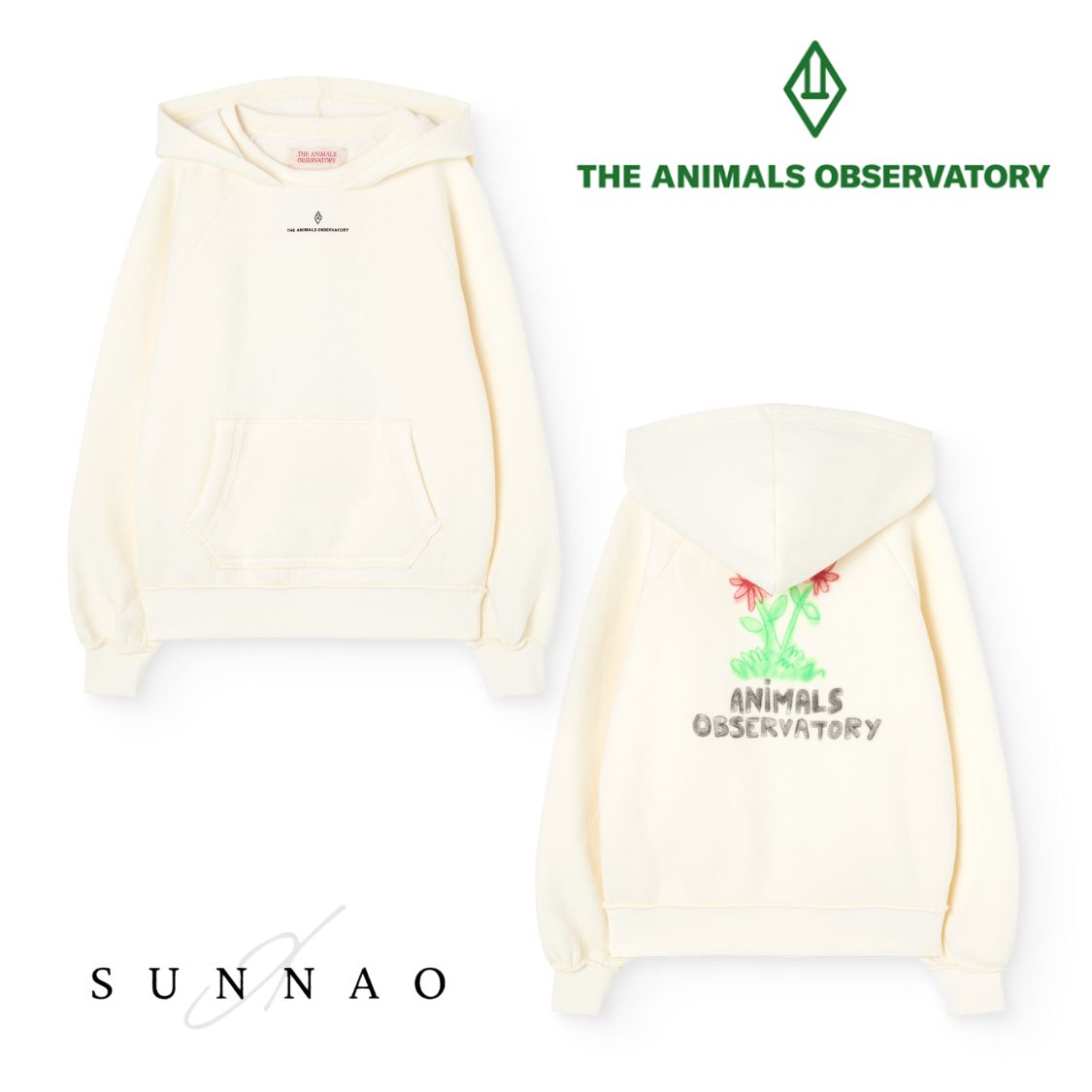 SALE【30%OFF／必要経費16940円】＜the animals observatory＞ FLOWER LOGO FOODIE