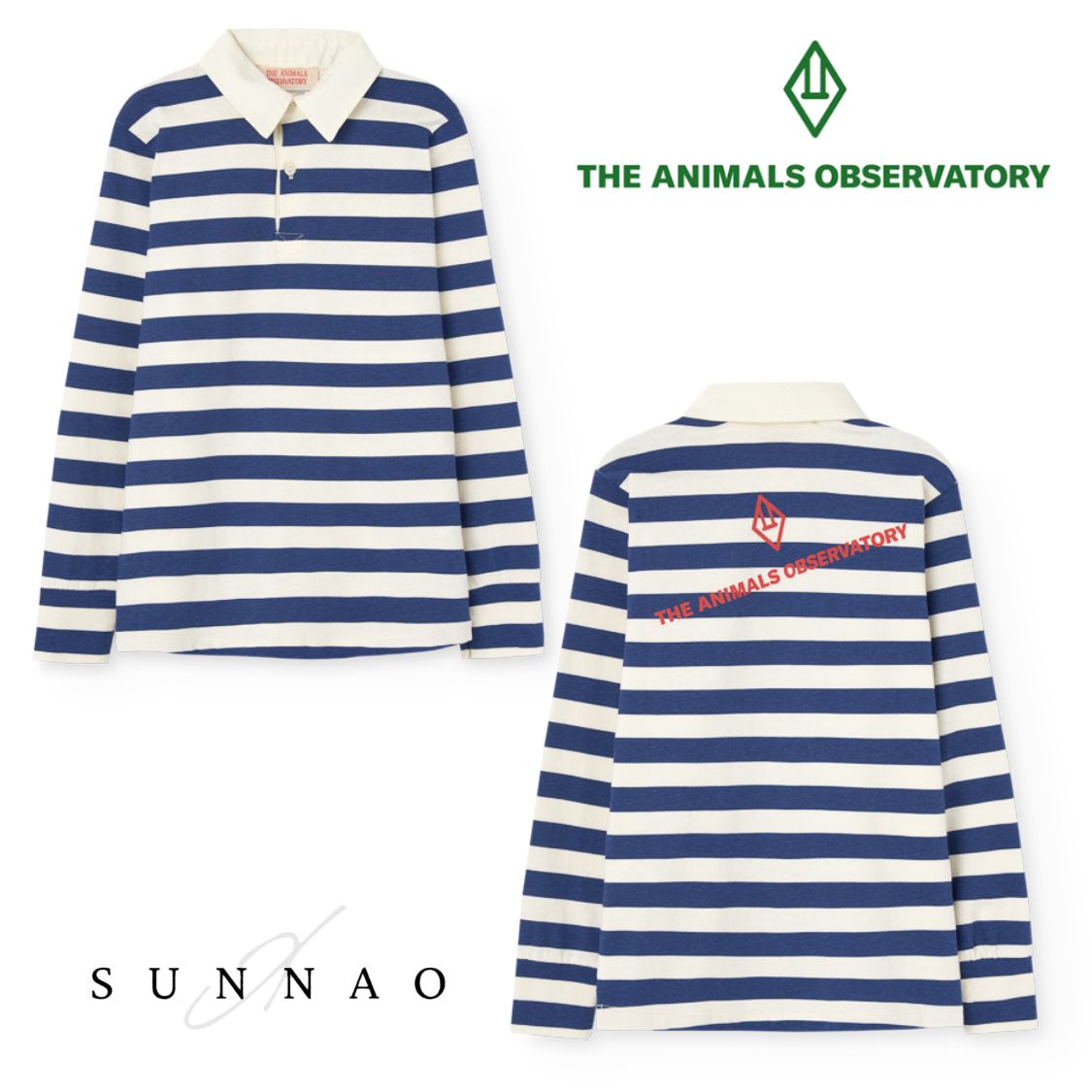 SALE【30%OFF／定価14960円】＜the animals observatory＞ STRIPE POLO｜SUNNAO店 7,854円
