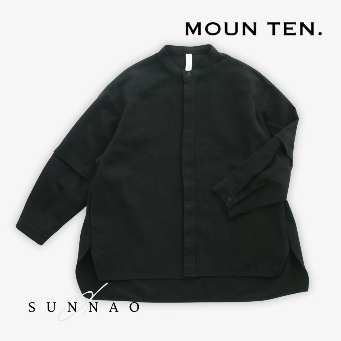 ＜Moun ten.＞ c/hemp detachable - black｜SUNNAO店