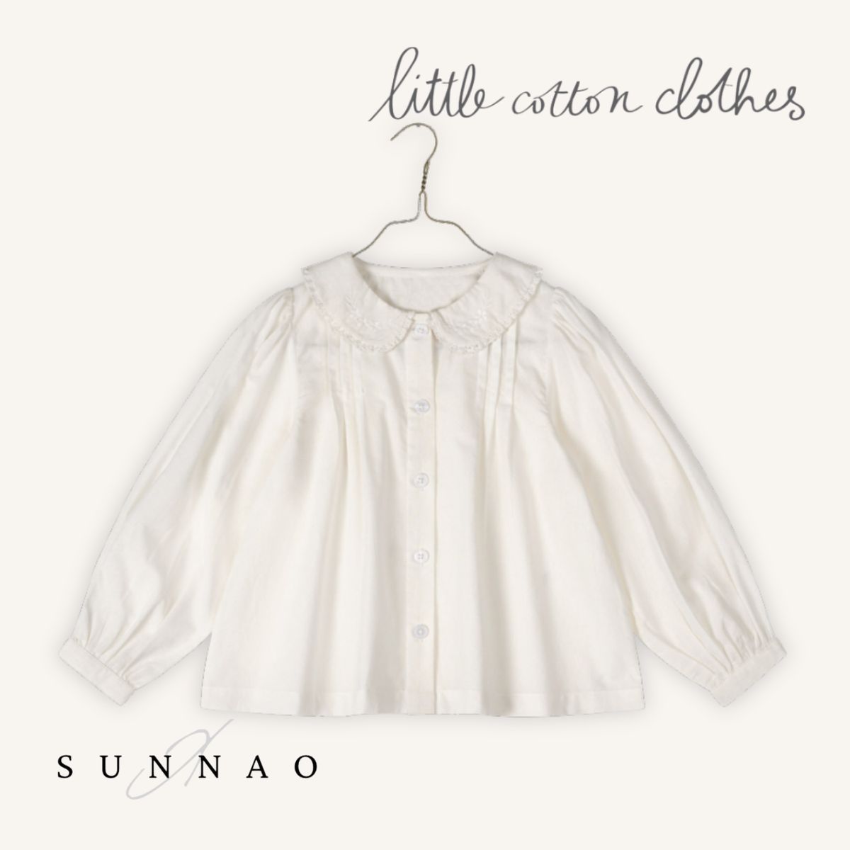 ＜Little Cotton Clothes＞ Ivy Blouse - Off-white｜SUNNAO店