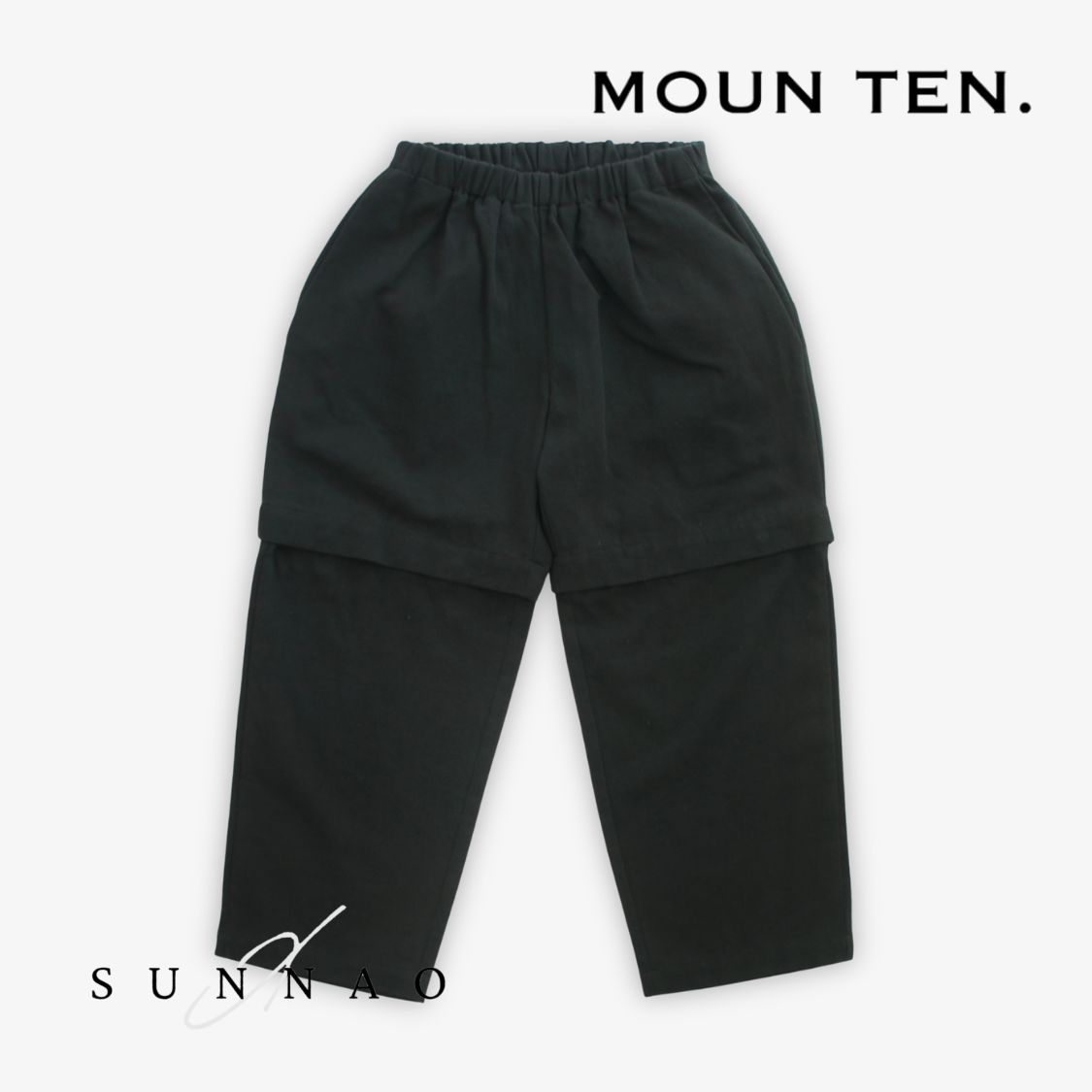 ＜Moun ten.＞ c/hemp detachable - black｜SUNNAO店
