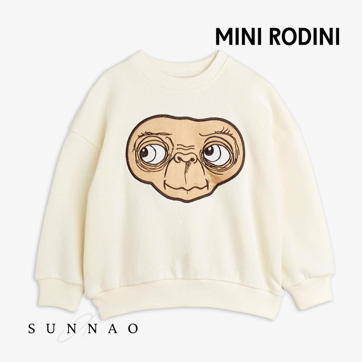＜Mini Rodini＞ E.T application sweatshirt - White