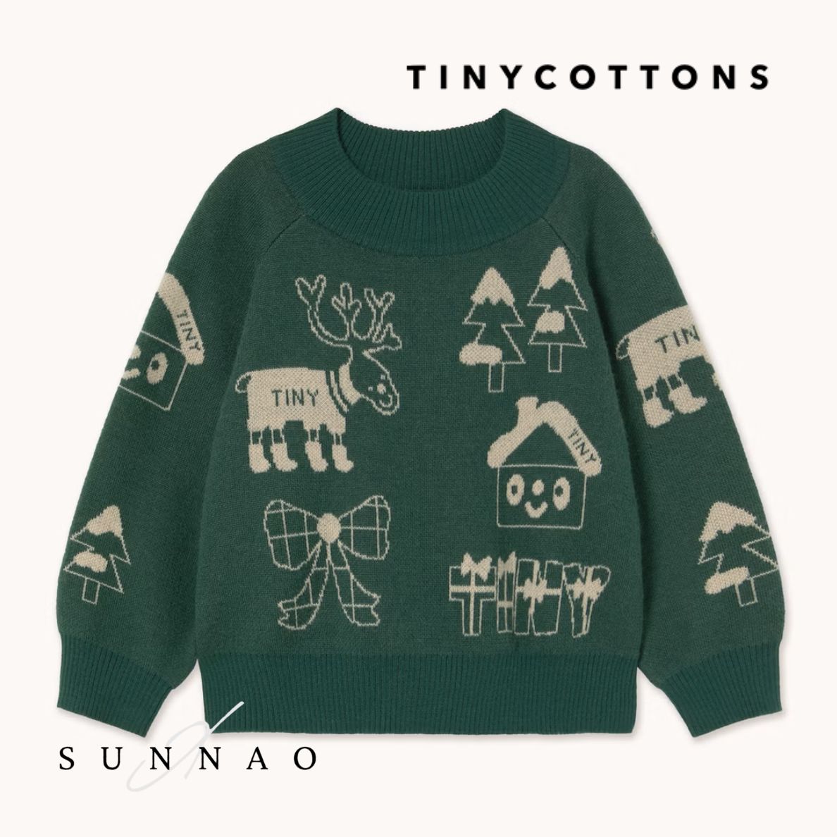 ＜TINYCOTTONS＞ HOLIDAY TINY TOWN SWEATER