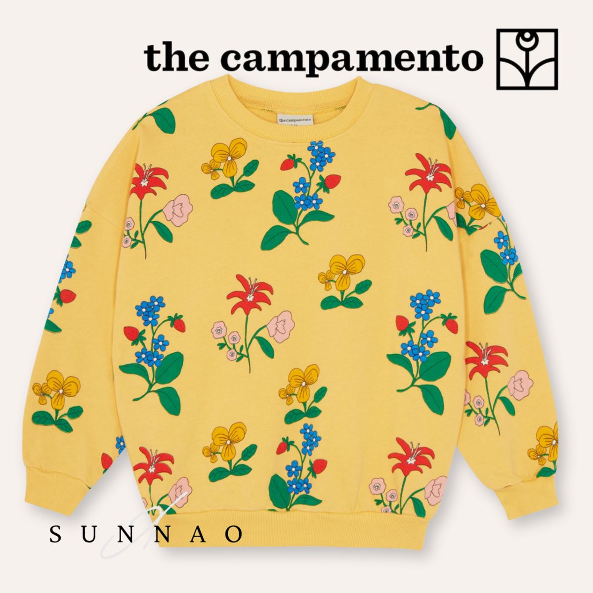 ＜The Campamento＞ Flowers Allover Sweatshirt