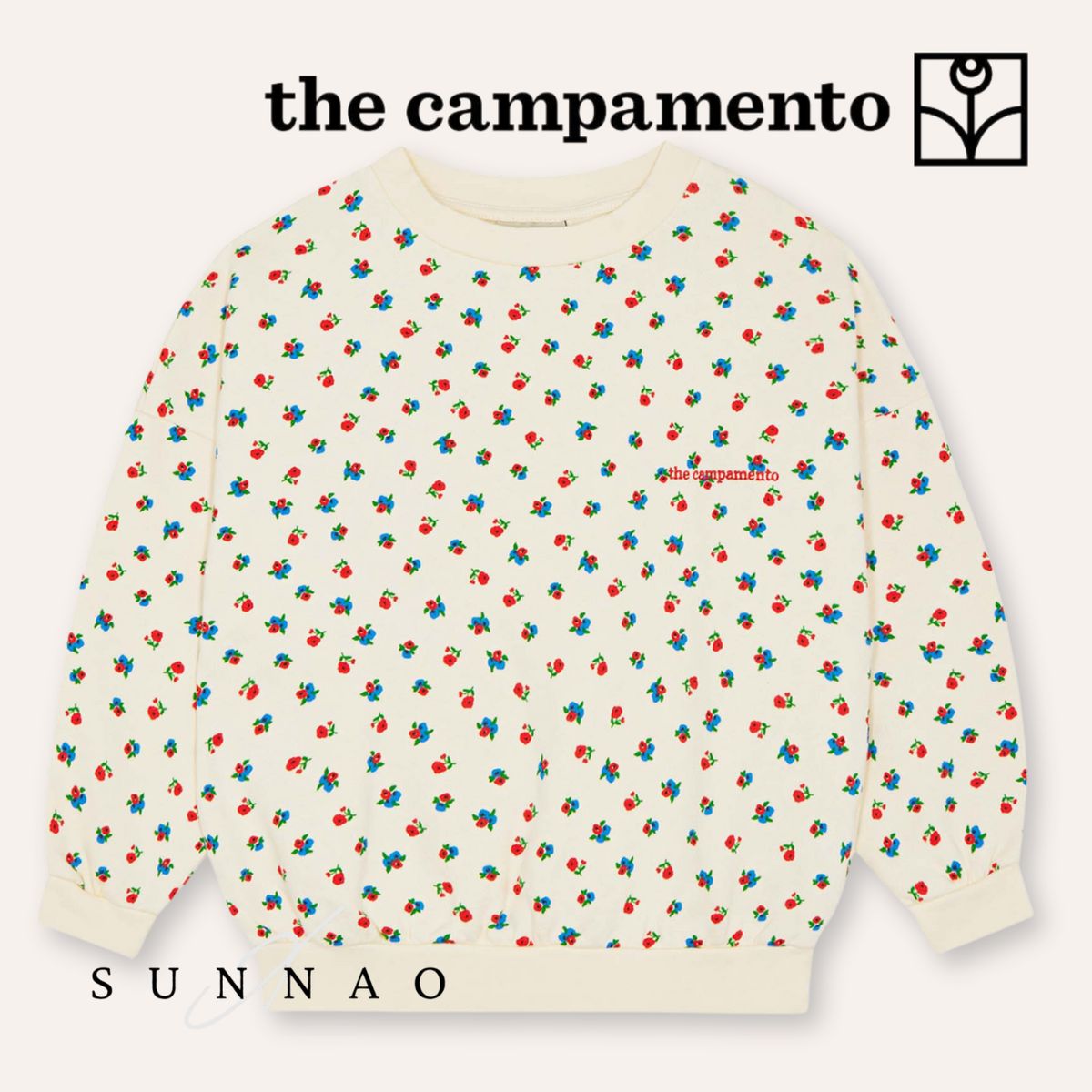 ＜The Campamento＞ Small Flowers Allover Sweatshirt