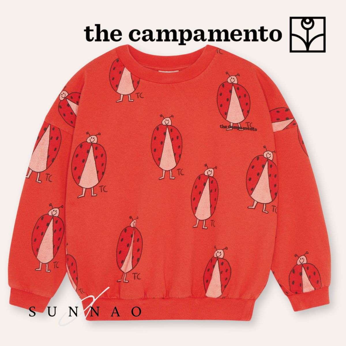 ＜The Campamento＞ Ladybug Allover Sweatshirt