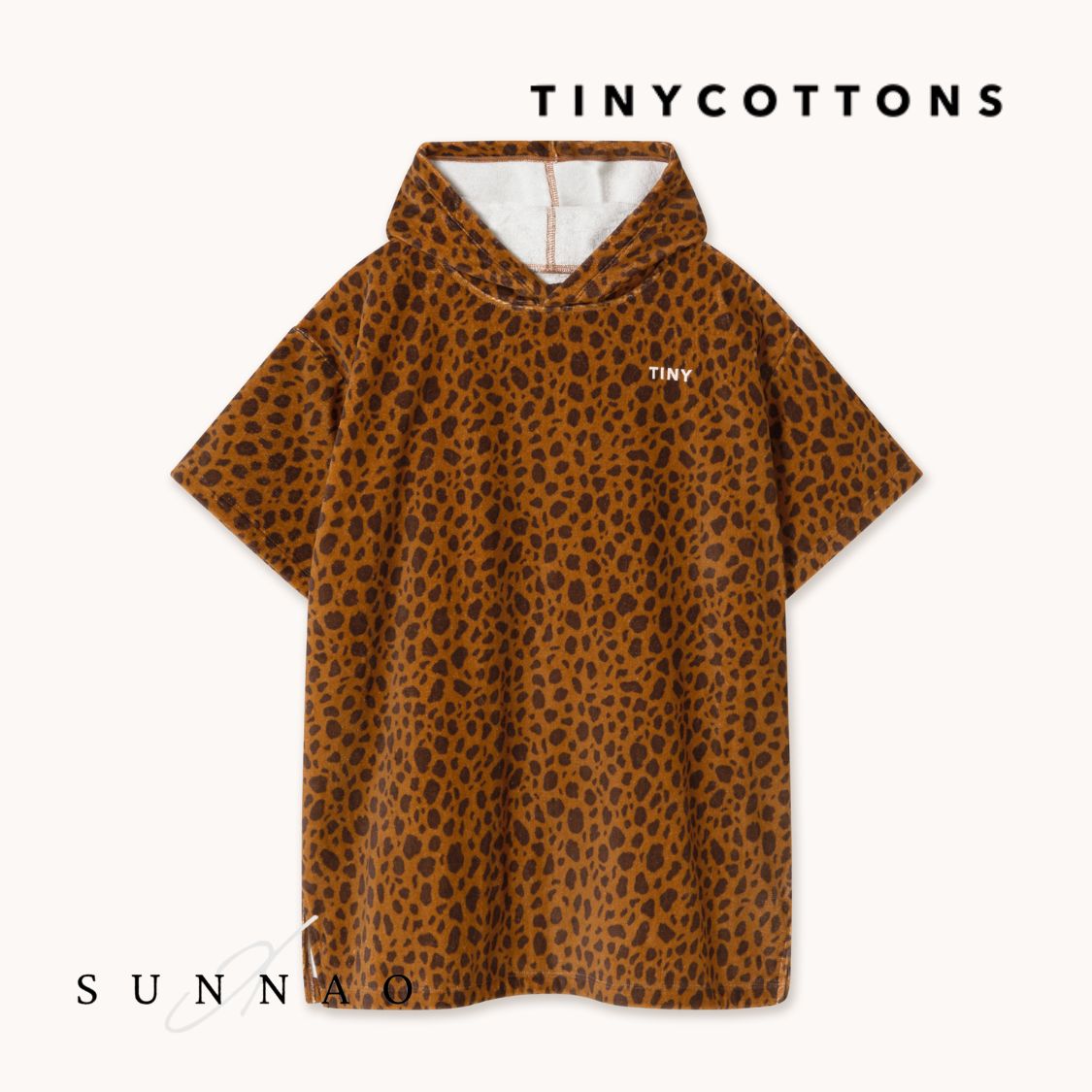 ＜TINYCOTTONS＞ Mini Animal Print Poncho Towel