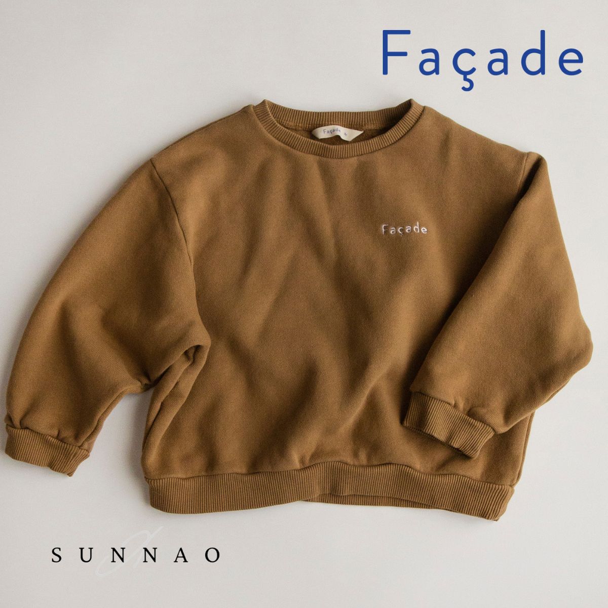 ＜fa\u0026ccedil;ade＞ Chunky Sweatshirt - Hay