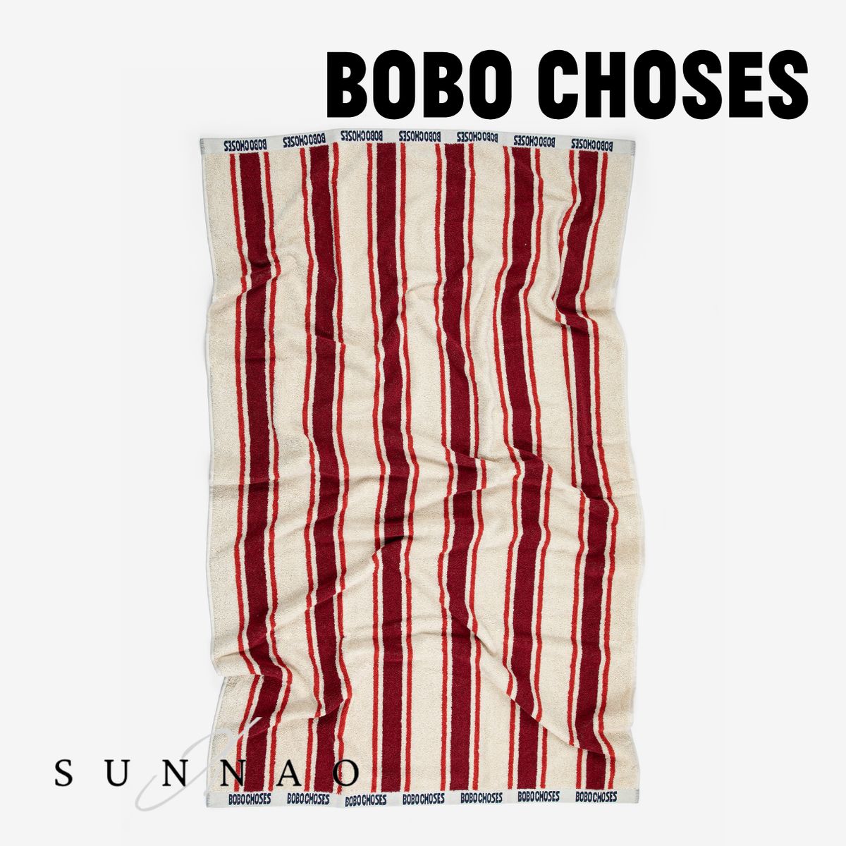 ＜BOBO CHOSES＞ Bobo Choses Striped beach towel