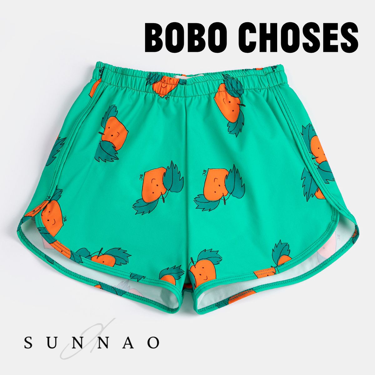 ＜BOBO CHOSES＞ Tangerine all over swim trunks