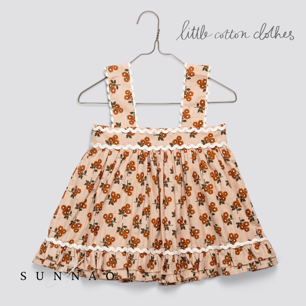 ＜Little Cotton Clothes＞ Lissy Sun Top Marigold Floral キッズ・ベビー・マタニティ-トップス