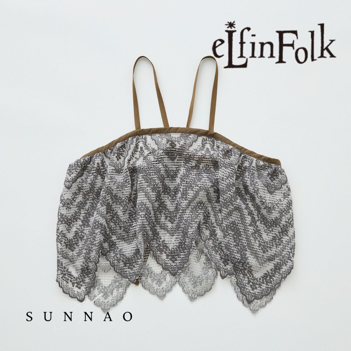 ＜eLfinFolk＞ Tinkerbell Lace Tops - greige