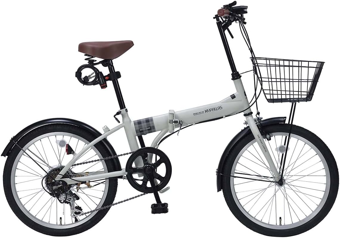 折りたたみ自転車 ベージュ X-TRAIL折りたたみ自転車 20型 外装6段［マットベージュ