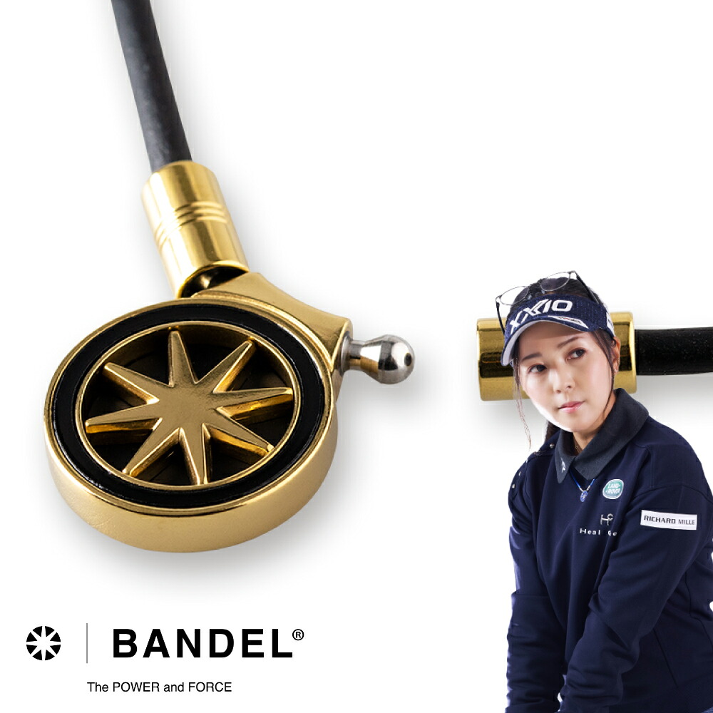 BANDELHealthcare Necklace Earth 2.0 Black×Gold ブラック ゴールド 黒 金 強磁力 最大磁束密度200mT ボディケア 首 肩 コリ バンデル