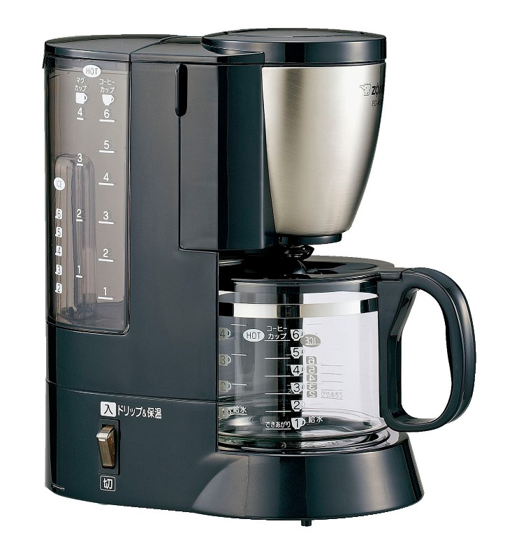 【楽天市場】象印 コーヒーメーカー 珈琲通 珈琲カップ1～6杯 ECAS60XB ステンレスブラック 家庭用 ダブル加熱 高温抽出