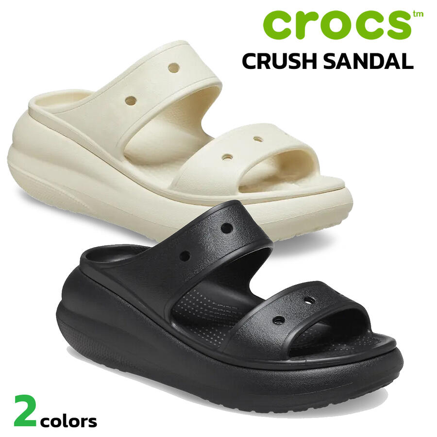 楽天市場】crocs CRUSH SLIDE BLACK 208731-001 クロックス