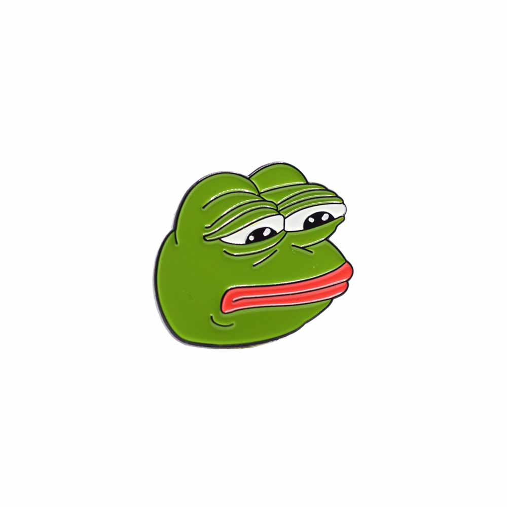 楽天市場 ピンバッジ ブローチ カエルのペペ Pepe The Frog ペペ ミーム カエル雑貨 サッドフロッグ Sad Frog 2チャンネル 4チャンネル おもしろ雑貨 ピンバッジおしゃれ Hughug