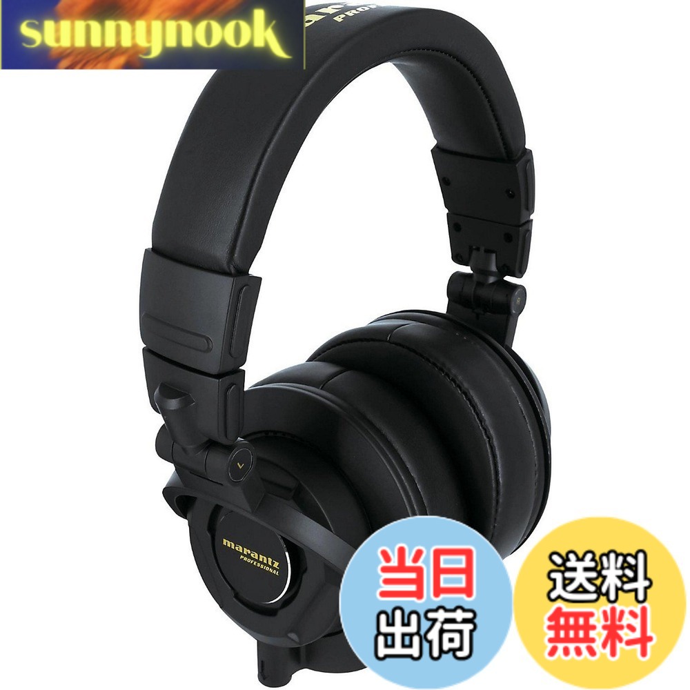 【送料無料】Marantz マランツプロ モニターヘッドホン 密閉型 オーバーイヤーヘッドホン 有線 直径40mmドライバー 色:ブラック、サイズ:10|sunnynook