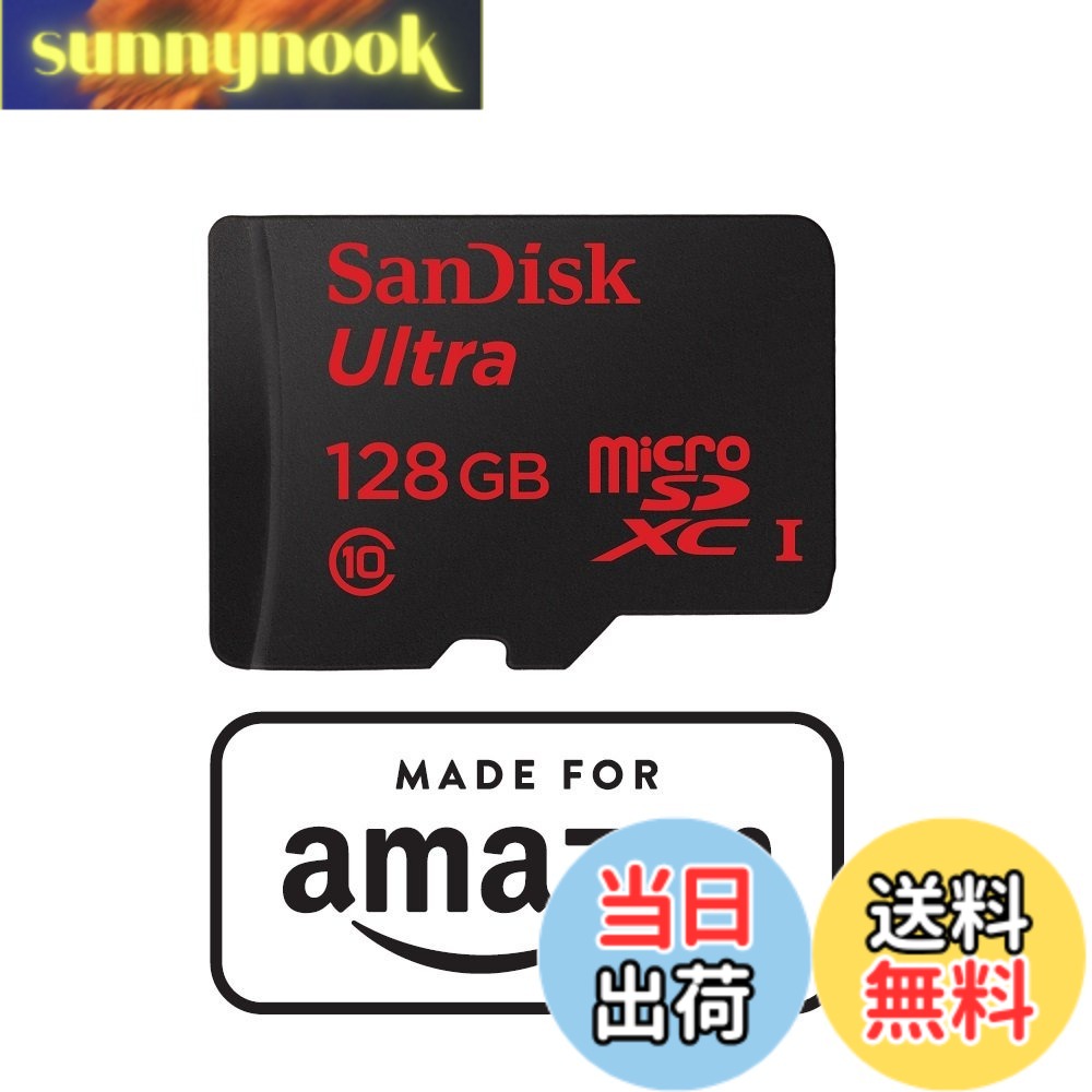 【貨物輸送無料】【Made for 御墨付き手に入れる】 SanDisk 128GB microSDXC歌留多 (素早さ社会階級 Class10, UHS-I, 最大限度移らすす早さ: 48MB/s)