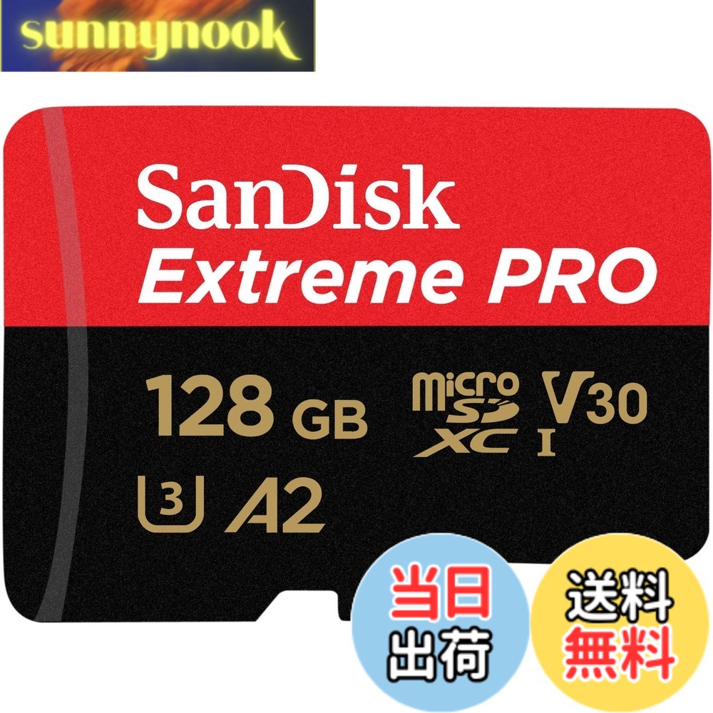 【貨物輸送無料】microSDXC 128GB SanDisk サンディスク Extreme PRO UHS-1 U3 V30 4K Ultra 固定ディスク 相応う SDアダプタ付 [並行輸入品]