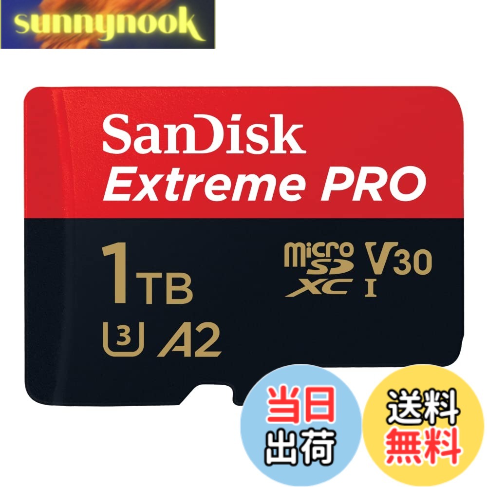 【貨物輸送無料】SanDisk microSDXC UHS-I Card 1結核症 Extreme PRO Ultra High Speed Type (Up to 200 MB/s / Write Up to 140 MB/s when using SanDisk Professional PRO-READER) SanDisk Extreme Pro SDSQXCD-1T00-GN6MA