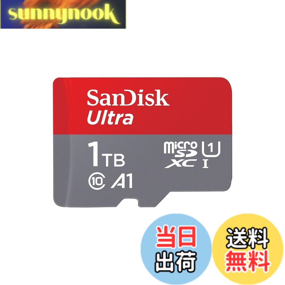 【貨物輸送無料】Micro SD Card, MicroSD, 1結核症, SanDisk UHS-I Class 10, SDSQUAC-1T00-GN6MN, SD Converter, No SD Adapter, International Packaging