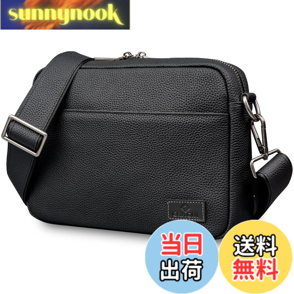 【貨物輸送無料】[GRACIA] 本革 ショルダーバッグ ミニ肩肉 3way 肩肉 御徒面子 牛本革 なめし革 曲がった掛け 肩かけ 大静電容量 パウダーコンパクト ミニ御徒面子 かばん