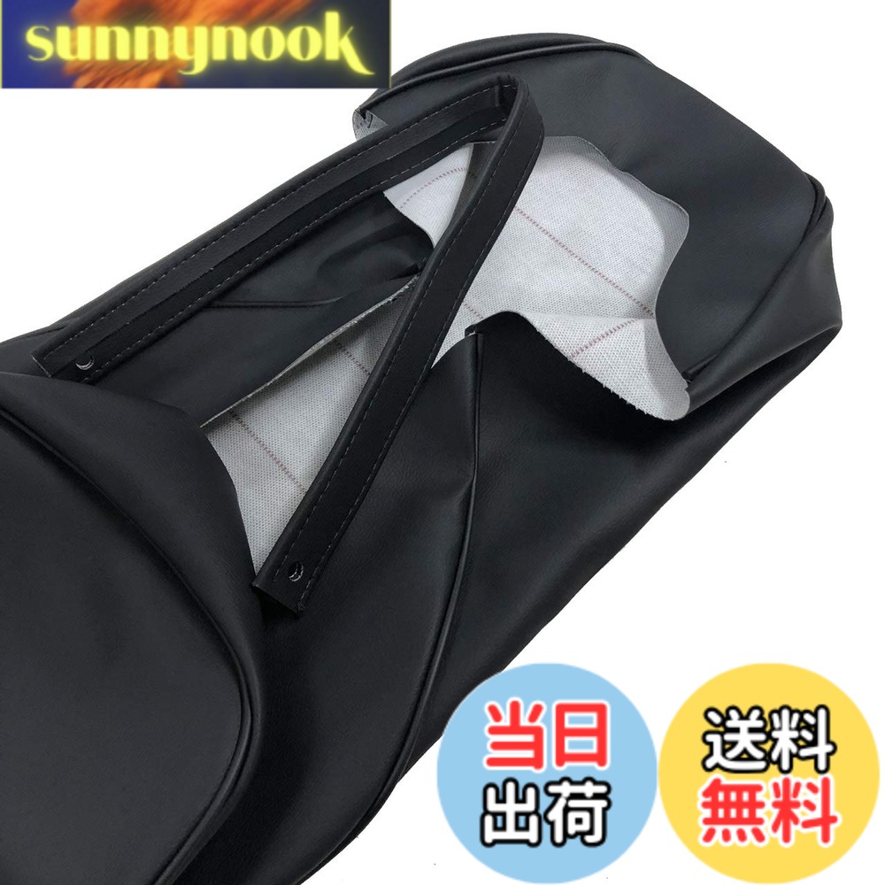 【送料無料】ホンダ CB400SF バージョンR/S (NC31) 専用設計 シートカバー日本製(厚手生地)PVCレザー【生地色：黒/タンデムベルト付き/パイピング色：前後 黒】張替タイプ CHRIS-HCH1148-C10