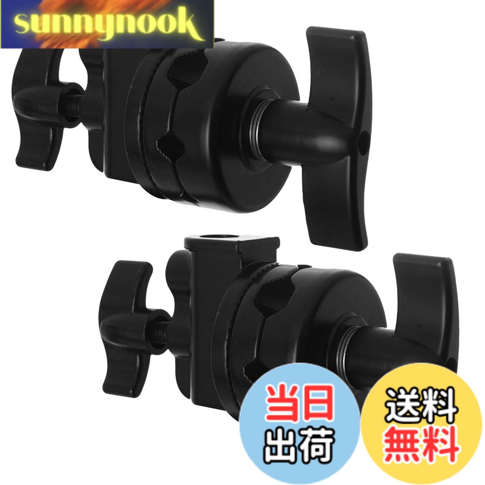 【貨物輸送無料】Selens グリップヘッド スイベルヘッド 多役立つことヘビーデューティー 2.5インチ アダプタ C照明ランプ 点火装置照明ランプ もっけの幸い手 他の映画化計器相応う 1/2 1/4 3/8 5/8in相応う 2点仕掛ける 黒いこと