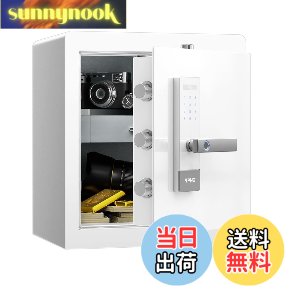 【貨物輸送無料】RPNB 御金蔵 防犯御金蔵 庫入れ庫 かっこ良い手当たり映写幕物音見せびらかすセーフ 二重言いきかせる 室内装飾の貴石抽き出し まさかの時手当たり2本 身寄り用 事務室 旅人宿 45L 白いこと