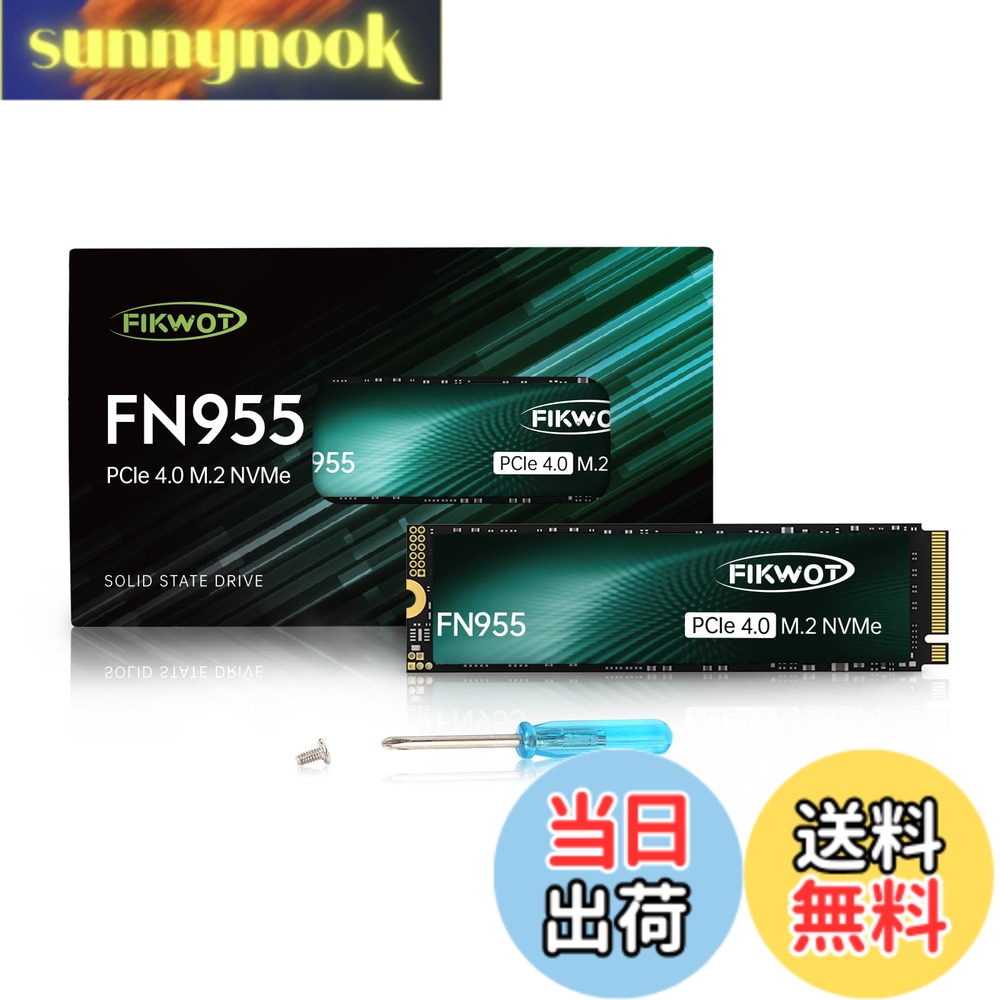 【貨物輸送無料】FN955 M.2 SSD 1結核症 2280 PCIe Gen4.0x4 (最高限度読み込む:7350MB/s) 高耐久3D NAND TLC閃光電球 NVME SSD SLC現ナマ申し受ける 製作用内蔵SSD なおなお書き5/万覚え帳マイコン/勉強机とっ始め用記憶装置取りひろげる 5年製造業者 内蔵ドライブ・ストレージ-内蔵SSD
