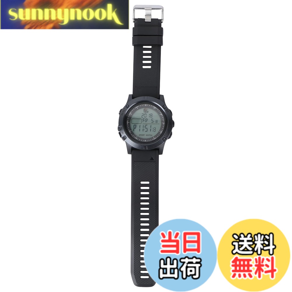 【送料無料】LIOOBO サッカー 審判用 腕時計 レフェリーウォッチ デジタル スポーツウォッチ ストップウォッチ カウントダウン タイマー 多機能 クロノグラフ メンズ 見やすい 試合 練習 部活 ブラック